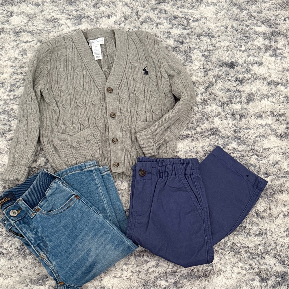 POL Kids Matching Set - Gray, Blue, and Navy